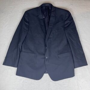 Alexandre London Blazer Jacket Mens Navy Regular Fit Single Breasted Notch Lapel